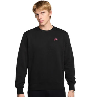 MEN'S FLEECE CREWNECK BLACK/PINKSICLE