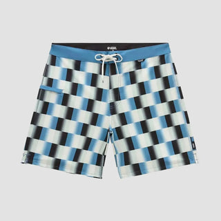 THE DAILY CHECK SHORT BLUE