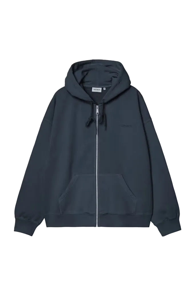 HOODED BENTON SWEAT JACKET CARBON/GARMENT DYED