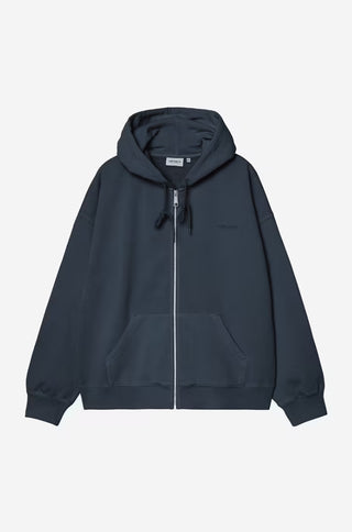 HOODED BENTON SWEAT JACKET CARBON/GARMENT DYED