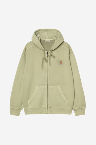 HOODED NELSON JACKET GENTLE GREEN GARMENT DYED