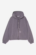 W' HOODED HOGGARD JACKET SHADY PURPLE GARMENT DYED