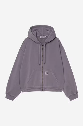 W' HOODED HOGGARD JACKET SHADY PURPLE GARMENT DYED