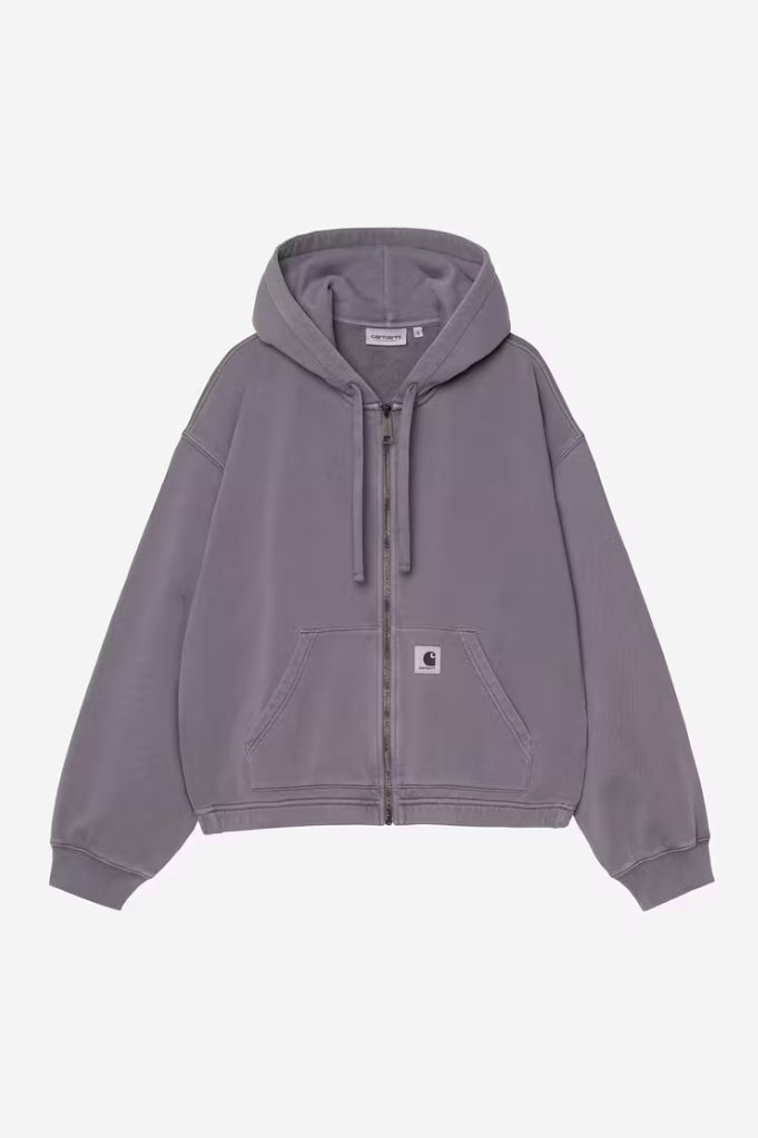 W' HOODED HOGGARD JACKET SHADY PURPLE GARMENT DYED