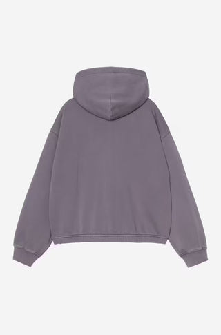 W' HOODED HOGGARD JACKET SHADY PURPLE GARMENT DYED