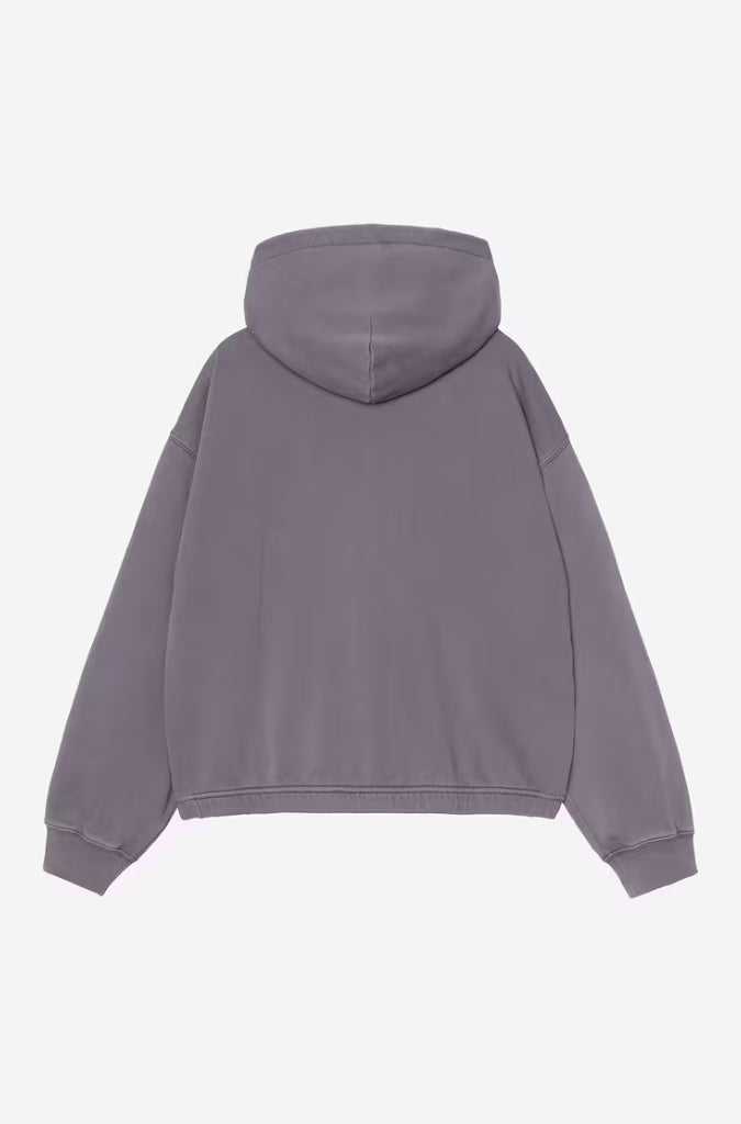 W' HOODED HOGGARD JACKET SHADY PURPLE GARMENT DYED