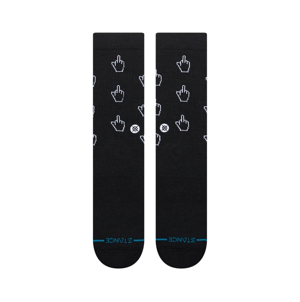 CURSOR CREW SOCK BLACK