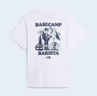 BASECAMP BARISTA TEE WHITE/SUMMIT NAVY
