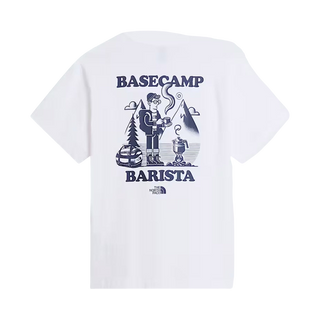 BASECAMP BARISTA TEE WHITE/SUMMIT NAVY