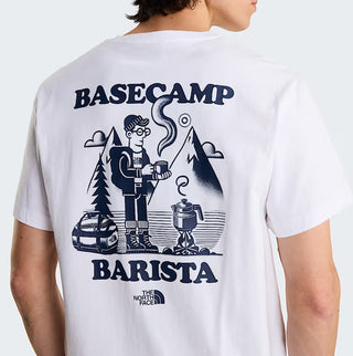 BASECAMP BARISTA TEE WHITE/SUMMIT NAVY