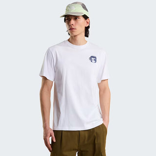 BASECAMP BARISTA TEE WHITE/SUMMIT NAVY