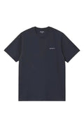 SCRIPT EMBROIDERY TEE DARK NAVY