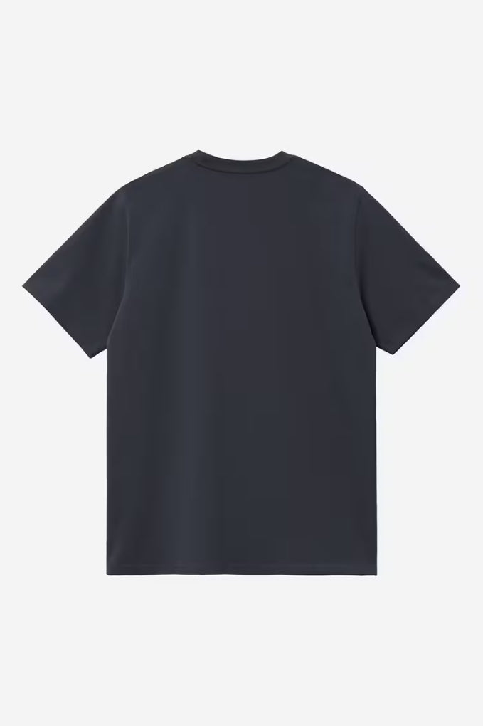 SCRIPT EMBROIDERY TEE DARK NAVY