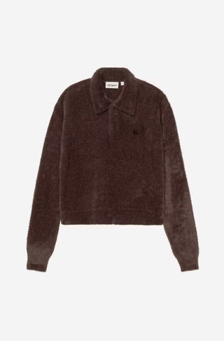 W' MAINE L/S POLO PALISANDER