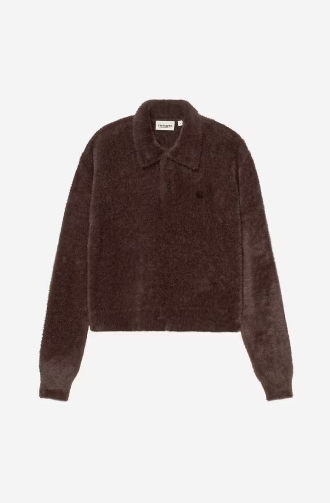 W' MAINE L/S POLO PALISANDER