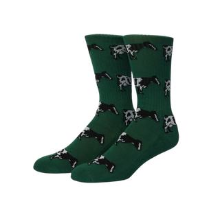 MOO CREW SOCKS GREEN