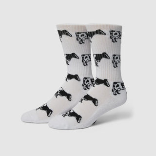 MOO CREW SOCKS WHITE