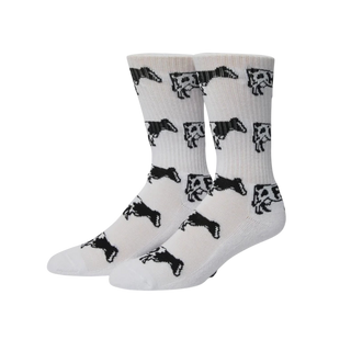 MOO CREW SOCKS WHITE