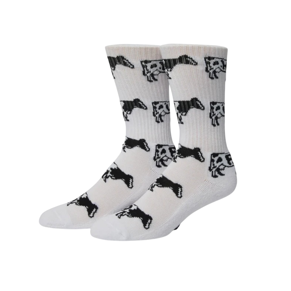 MOO CREW SOCKS WHITE
