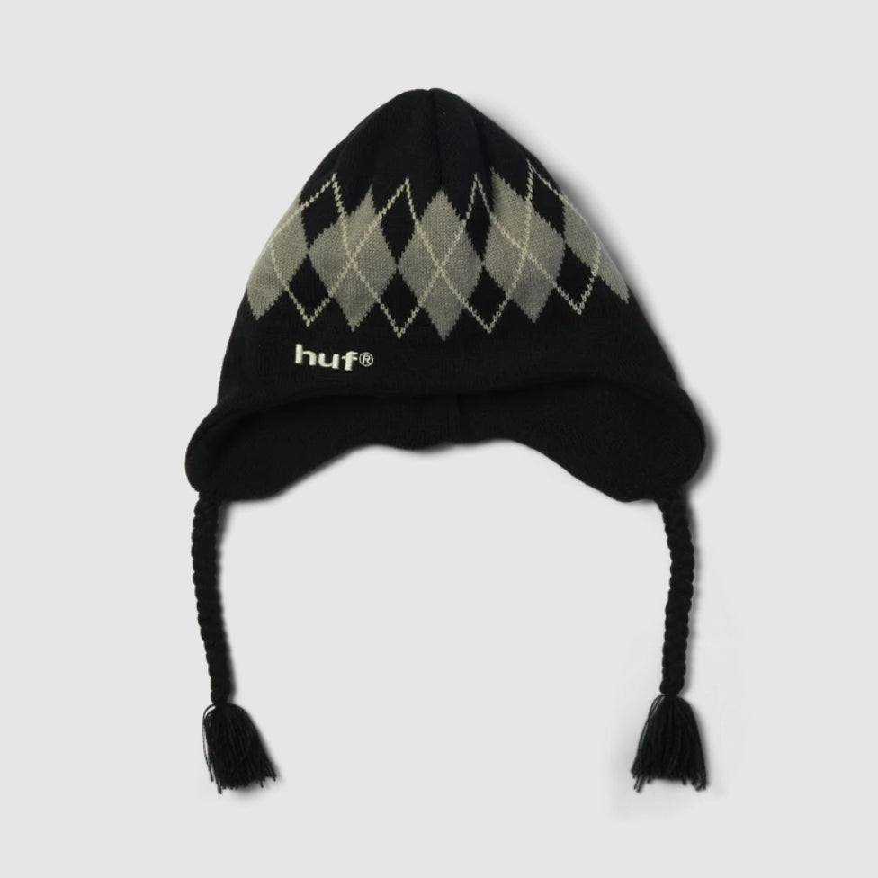 WILSON BRAIDED BEANIE BLACK