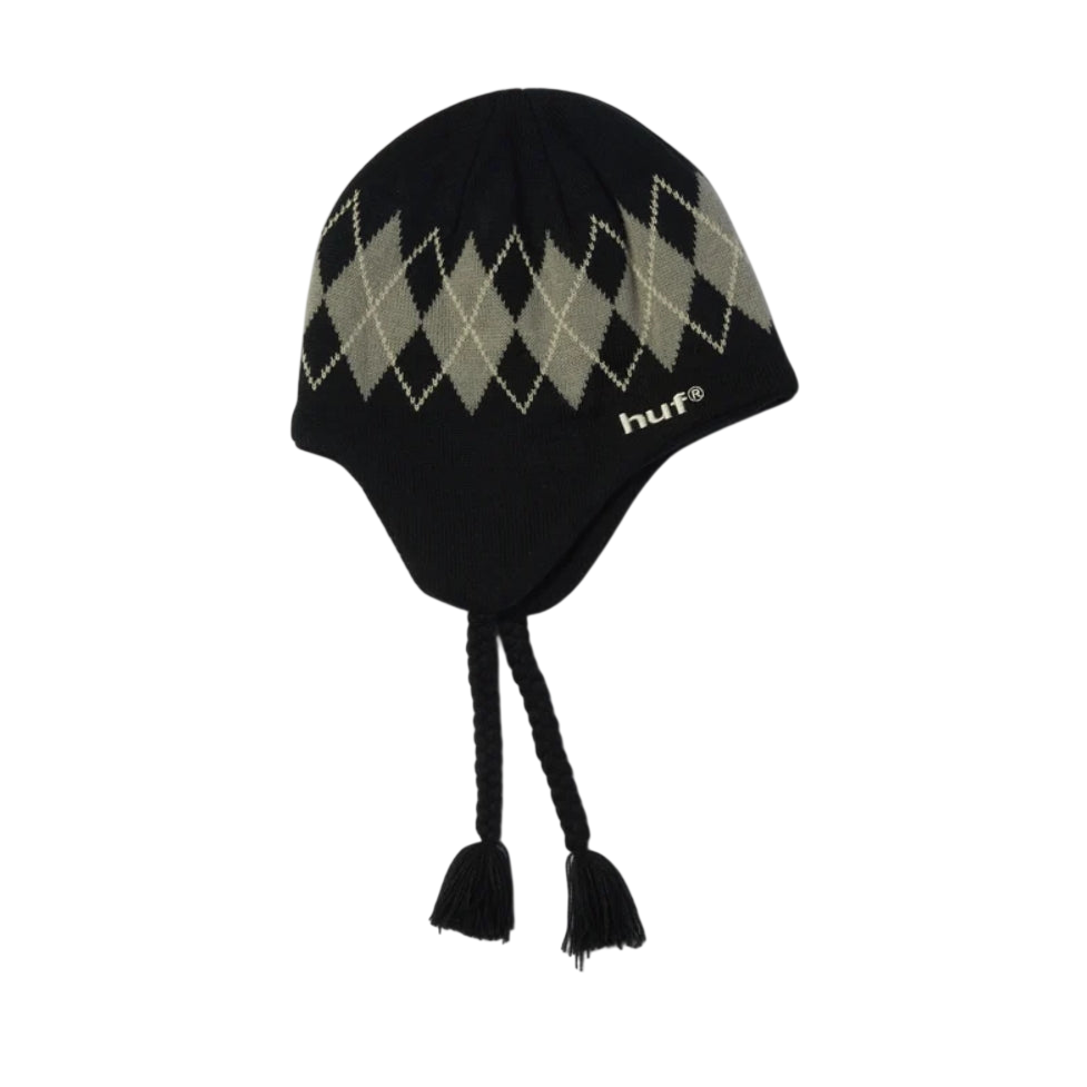 WILSON BRAIDED BEANIE BLACK
