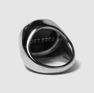 GOOD LUCK FLIP RING SILVER