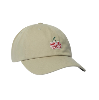 CHERRIES 6 PANEL CAP KHAKI