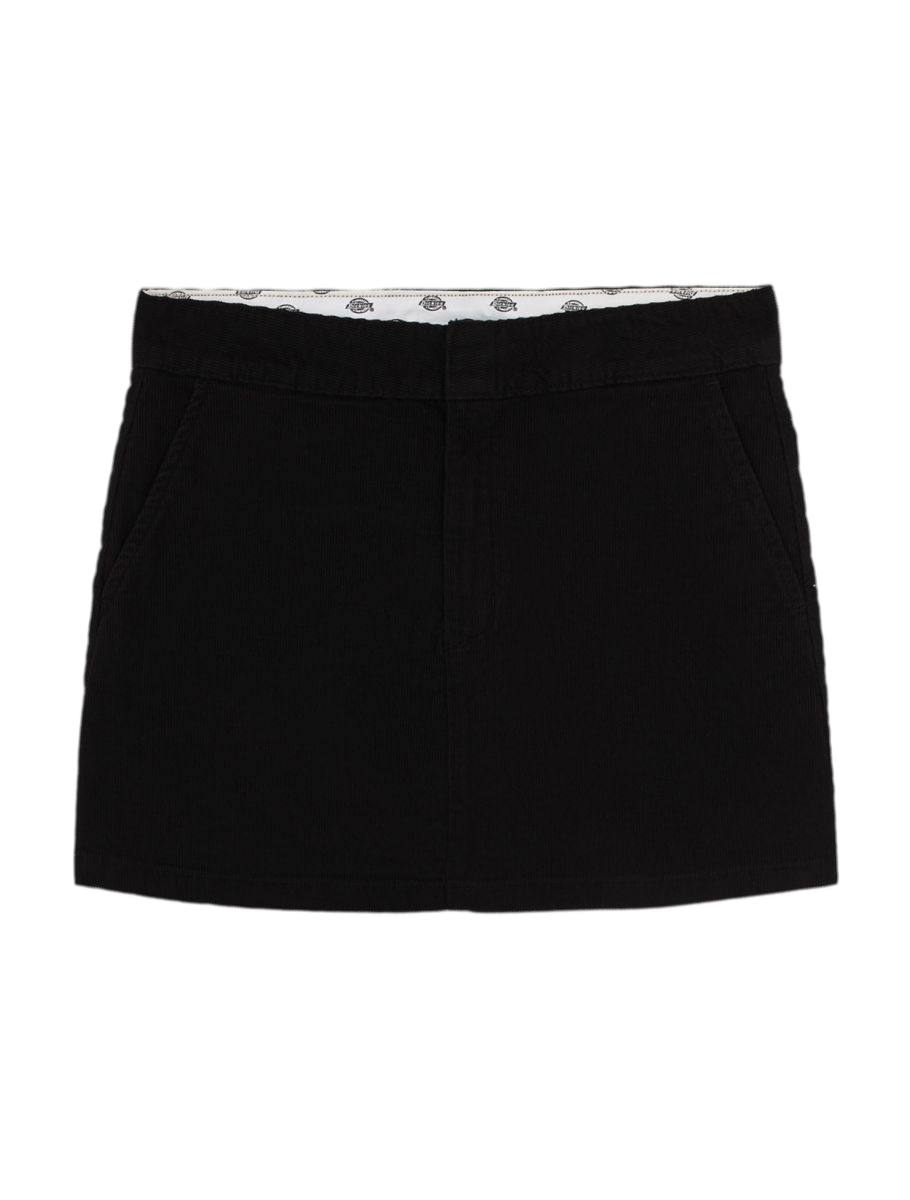 CORDUROY MINI SKIRT BLACK