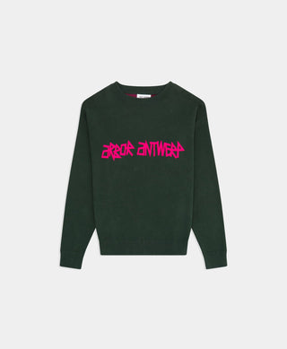 PINK TYPO KNIT GREEN