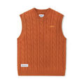 CABLE KNIT VEST OAK