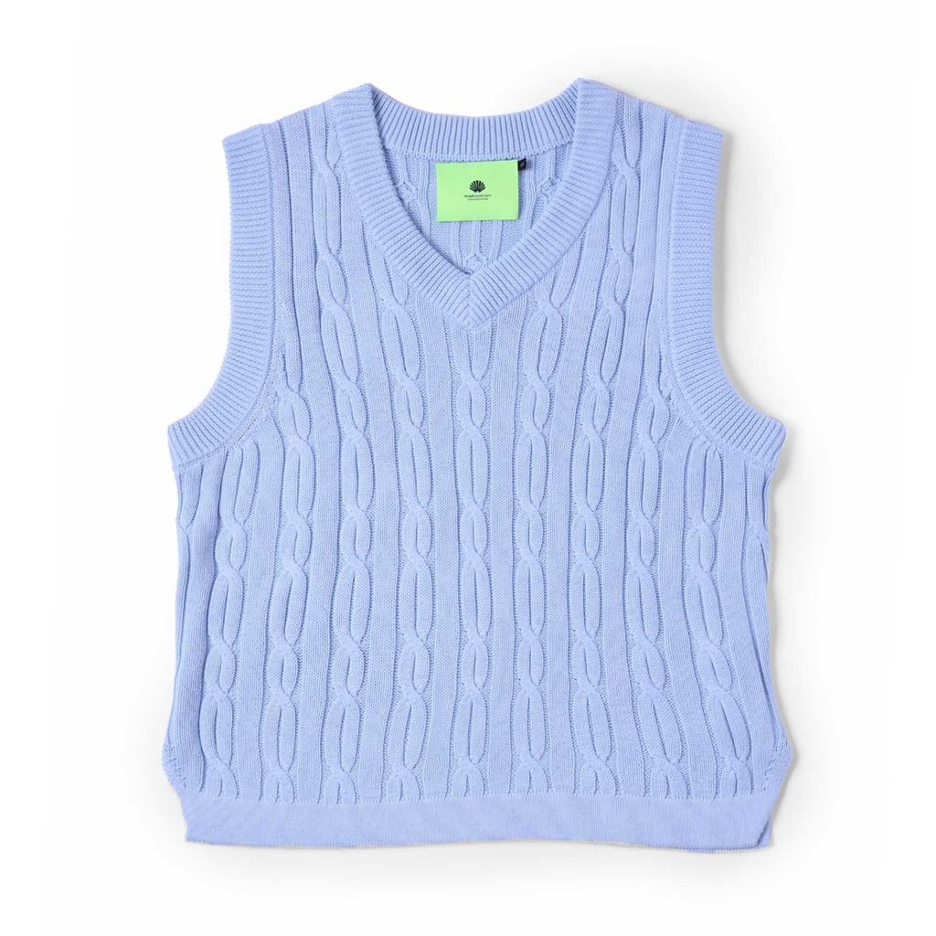CHAIN SPENCER VEST BLUE