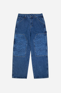 HAMMER DOUBLE KNEE PANT FEELER WASHED BLUE