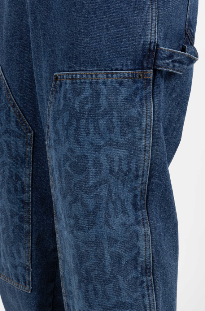 HAMMER DOUBLE KNEE PANT FEELER WASHED BLUE