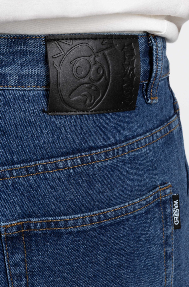 HAMMER DOUBLE KNEE PANT FEELER WASHED BLUE