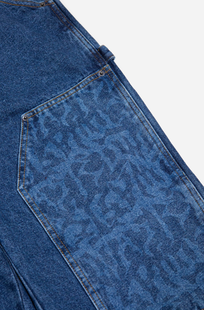 HAMMER DOUBLE KNEE PANT FEELER WASHED BLUE