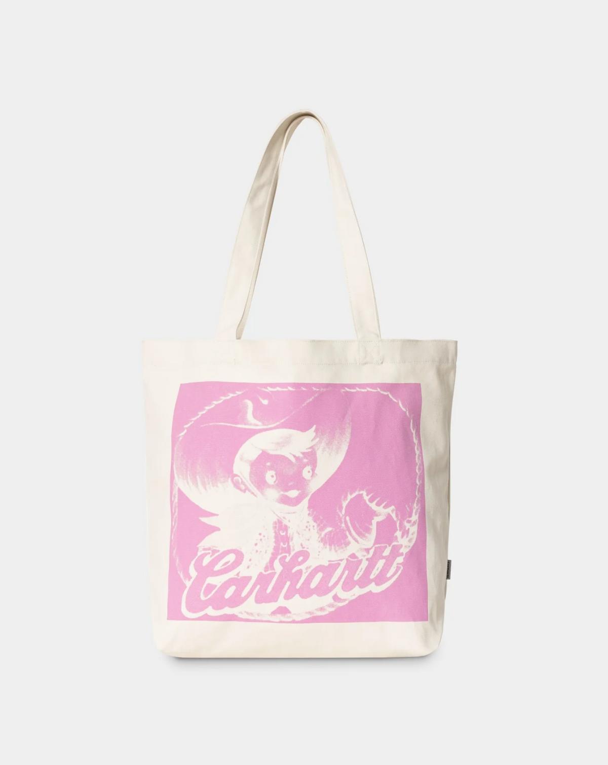 CANVAS GRAPHIC TOTE COTTON BUDDY PRINT NATURAL