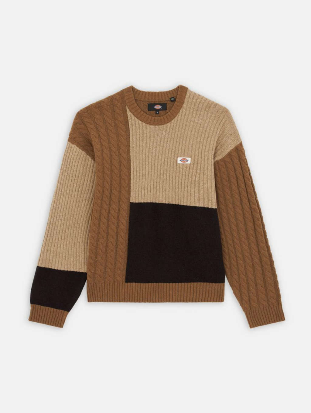 LUCAS PATCHWORK SWEATER SAND