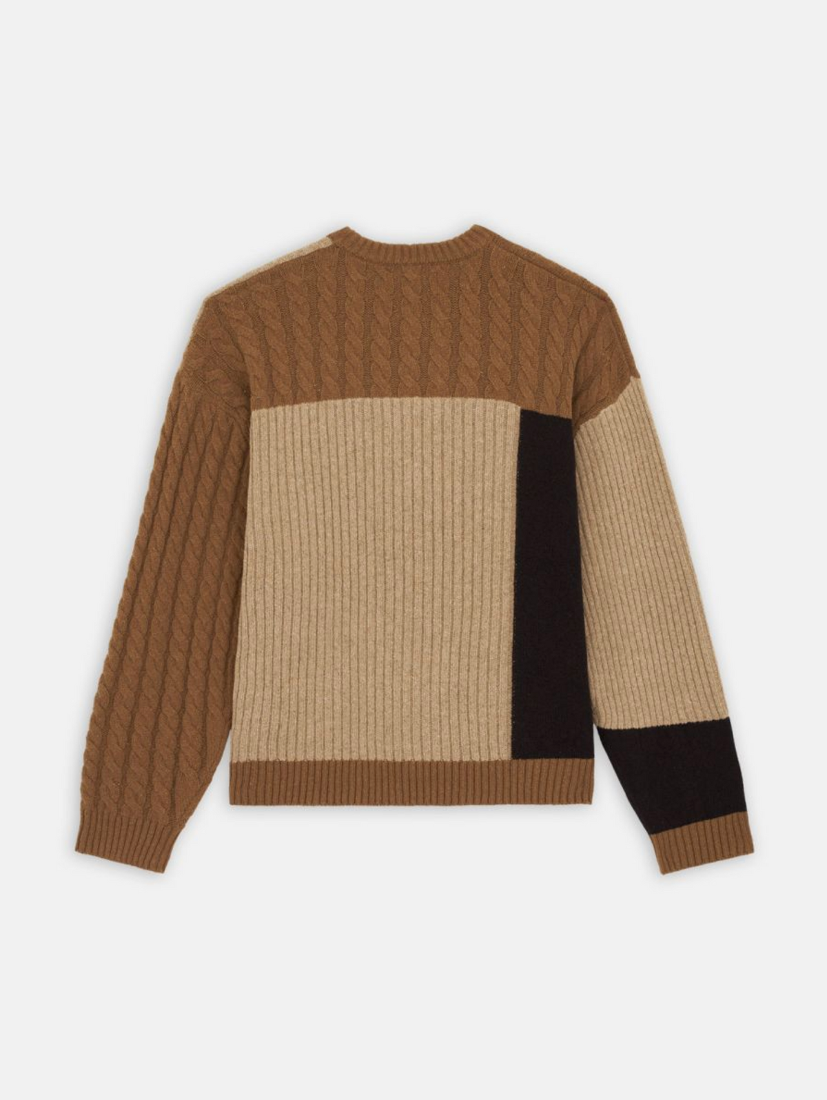 LUCAS PATCHWORK SWEATER SAND
