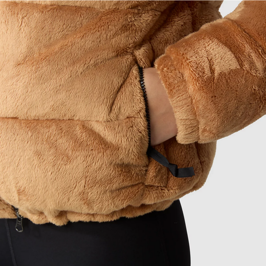 W' VERSA VELOUR NUPTSE JACKET ALMOND BUTTER