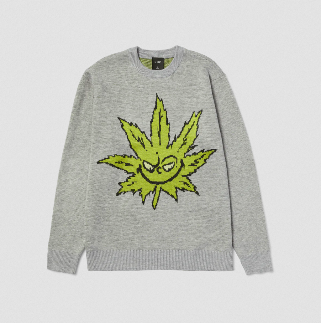 GREENCH BUDDY CREWNECK HEATHER GREY