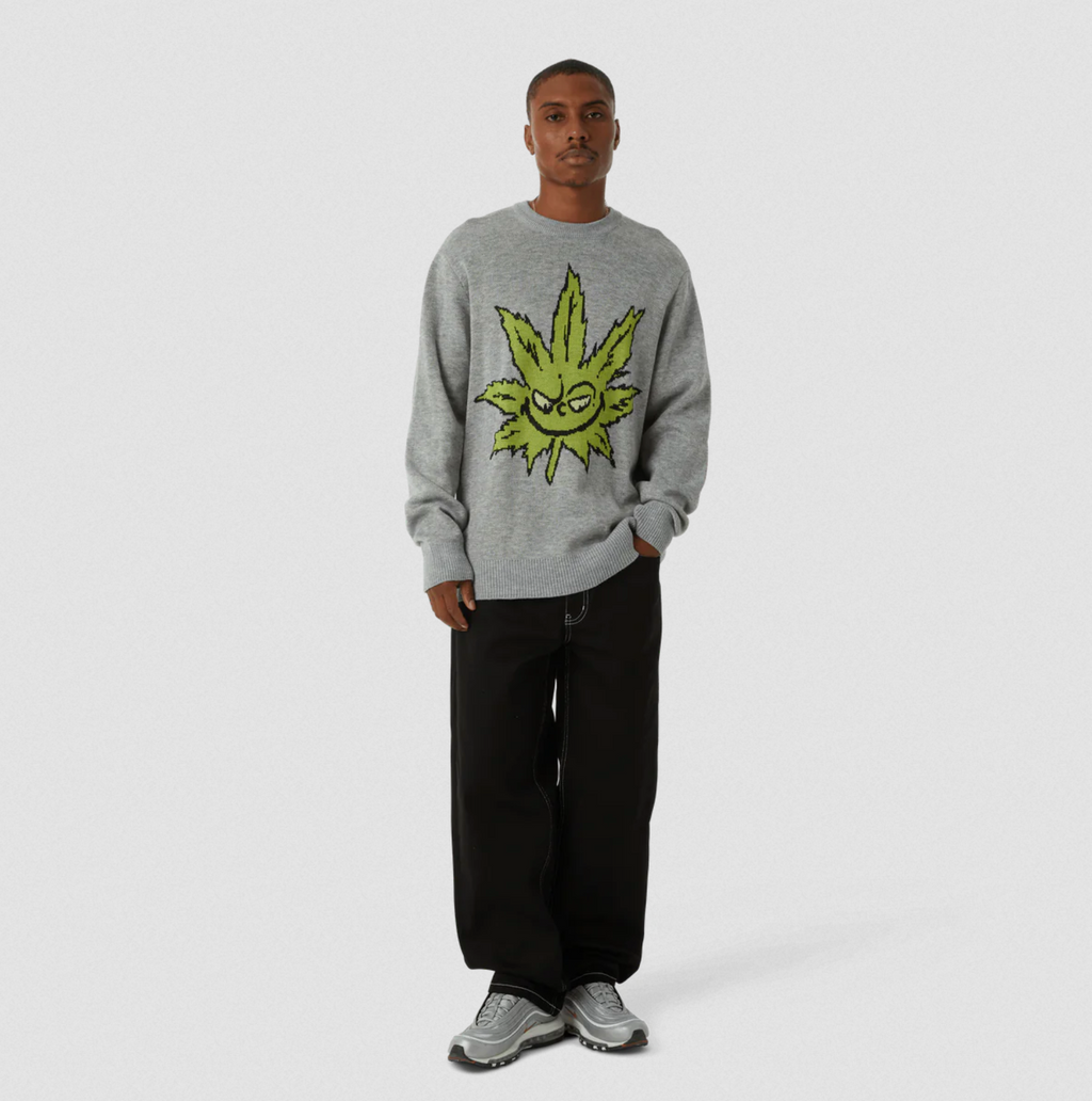 GREENCH BUDDY CREWNECK HEATHER GREY