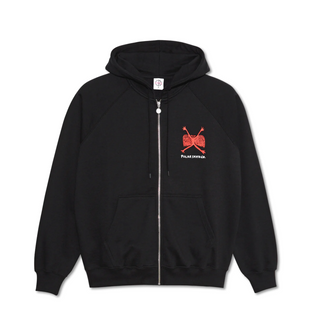 WELCOME TO THE NEW AGE DEFAULT ZIP HOODIE BLACK