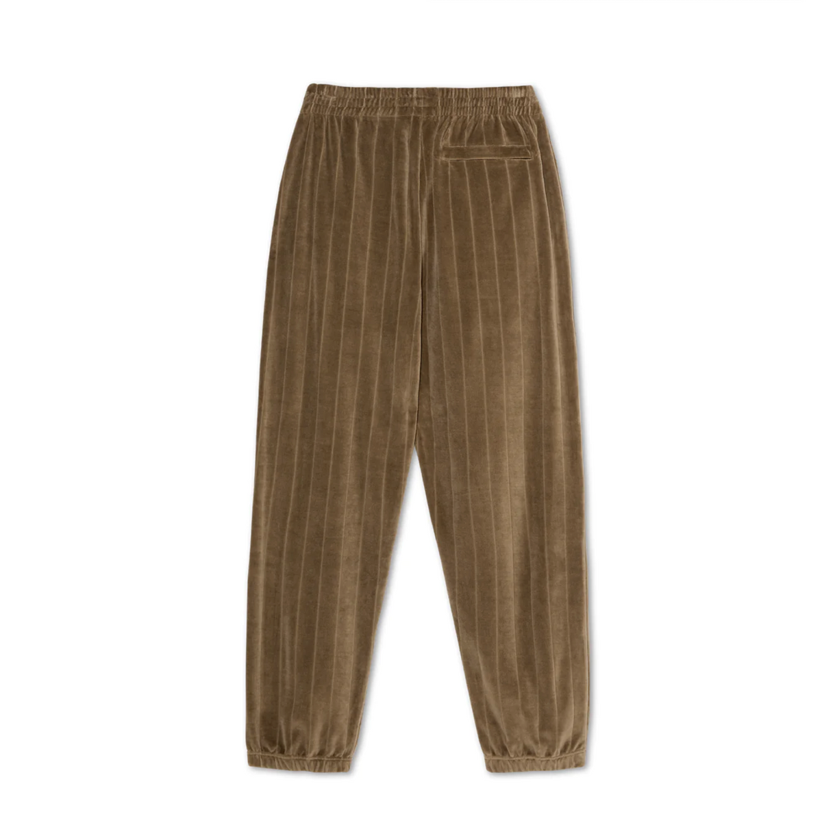 STRIPE VELOUR SWEATPANTS BEECH