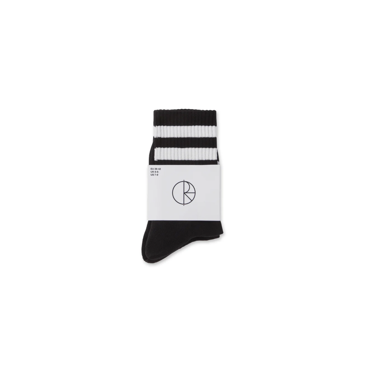 HAPPY SAD  RIB SOCKS BLACK