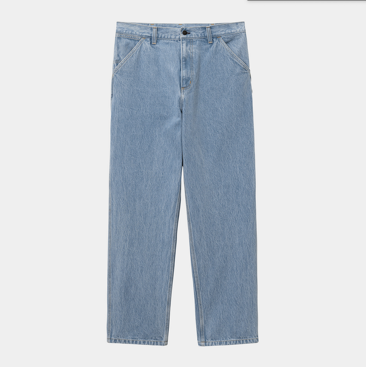 SINGLE KNEE PANT BLUE STONE BLEACHED