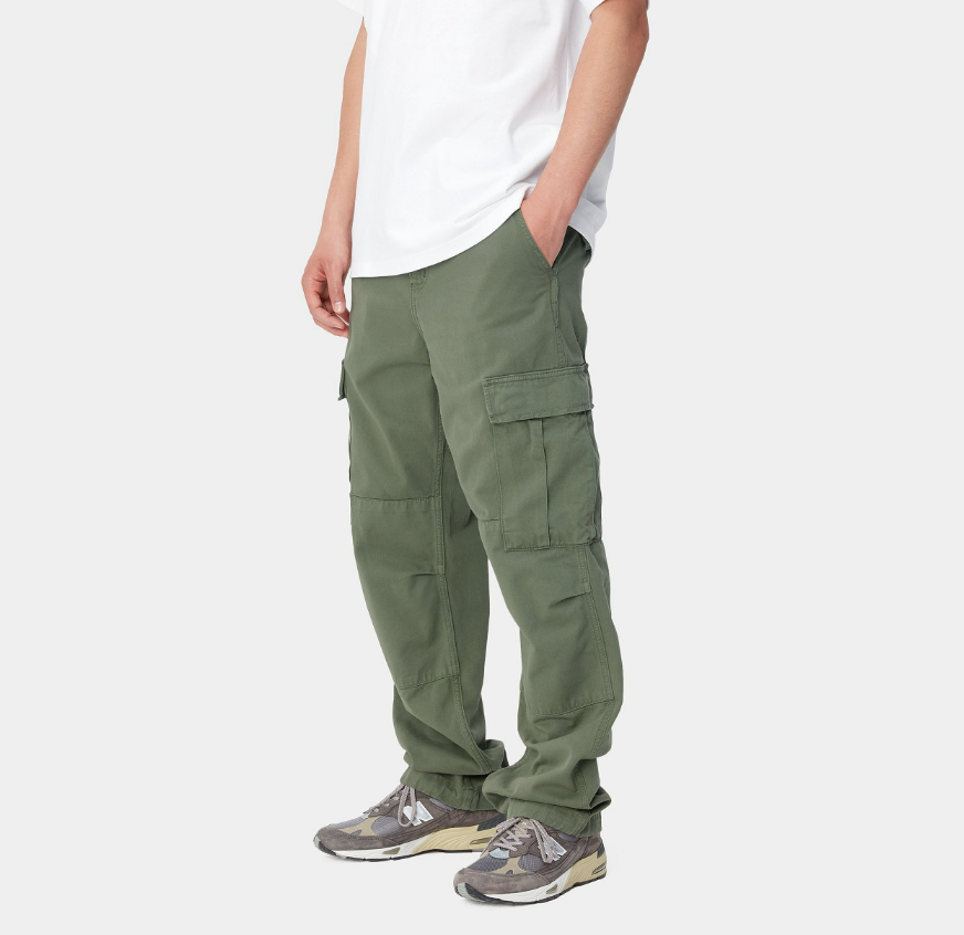 REGULAR CARGO PANT DOLLAR GREEN GARMENT DYE