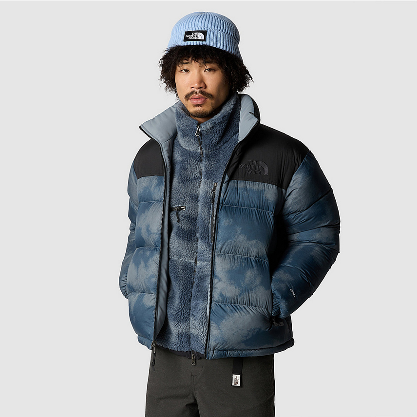 1992 CRINKLE REVERSIBLE NUPTSE JACKET BLUE DUSK