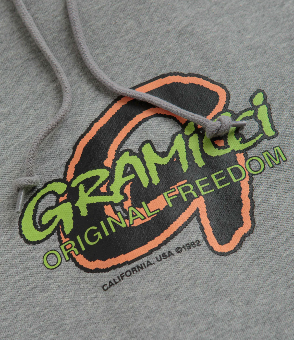 PIXEL G HOODIE ASH HEATHER