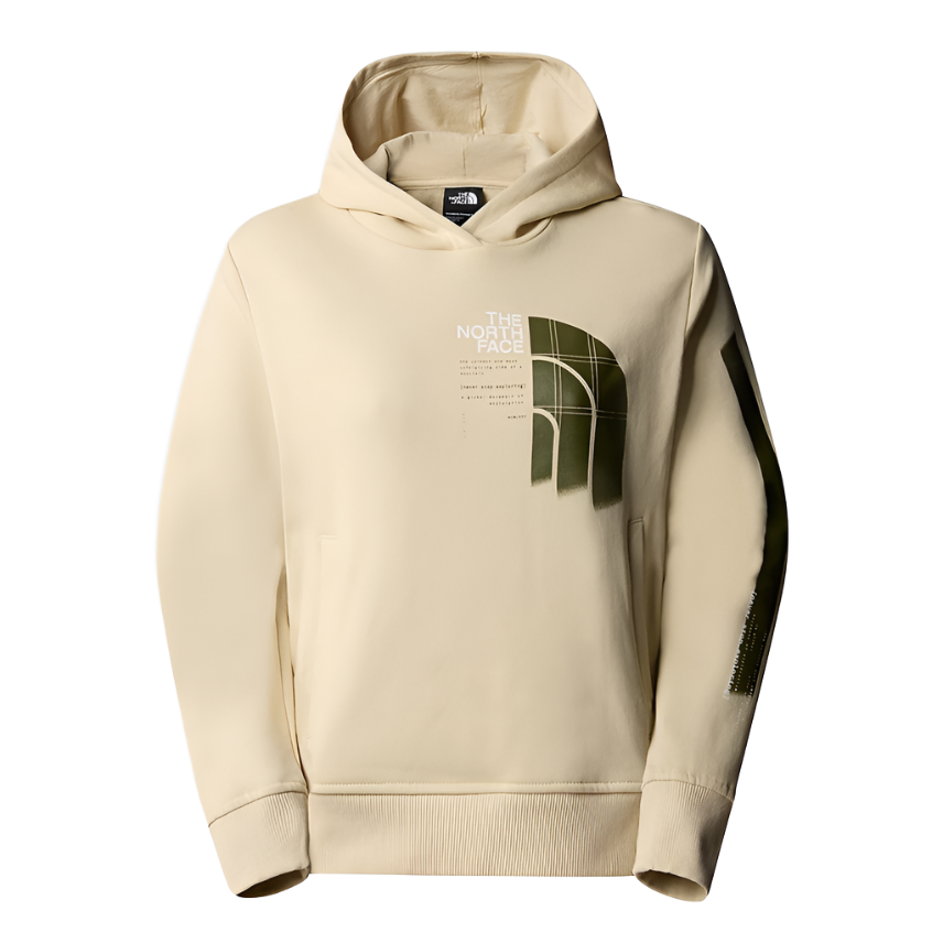 W GRAPHIC HOODIE GRAVEL