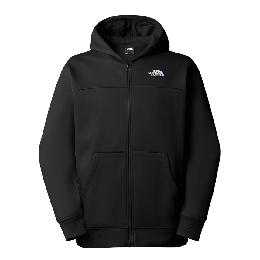 ESSENTIAL FULL ZIP HOODIE BLACK